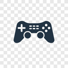 Poster - Game Controller Cross vector icon isolated on transparent background, Game Controller Cross transparency logo design