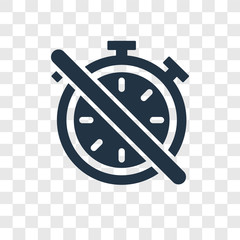Poster - Timer Off vector icon isolated on transparent background, Timer Off transparency logo design