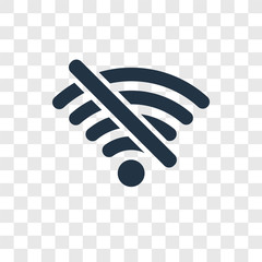 Poster - Internet Connections Off vector icon isolated on transparent background, Internet Connections Off transparency logo design