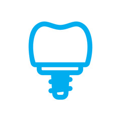 Fototapete - Dental Concept Logo Design Template, 