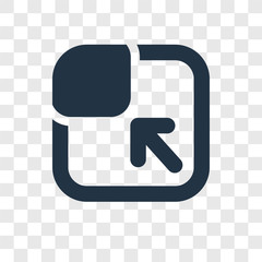Poster - Maximize vector icon isolated on transparent background, Maximize transparency logo design