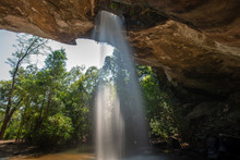 Sang Chan Waterfall (Moonlight Waterfall) At Pha Taem National Park ,Ubon Ratchathani Province,Thailand