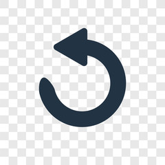 Poster - Reload vector icon isolated on transparent background, Reload transparency logo design