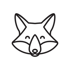 Poster - Fox logo illustration vector art, Creative Wild Animal in circle Logotype concept icon.