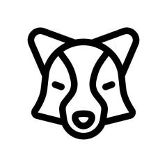 Aufkleber - Fox logo illustration vector art, Creative Wild Animal in circle Logotype concept icon.