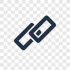 Poster - Link vector icon isolated on transparent background, Link transparency logo design