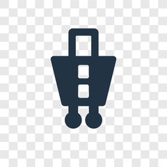 Poster - Shopping cart vector icon isolated on transparent background, Shopping cart transparency logo design