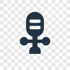 Poster - Voice recording vector icon isolated on transparent background, Voice recording transparency logo design