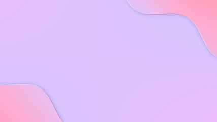 Wall Mural - frame soft paper art style gradient pastel abstract cute background in sweet color