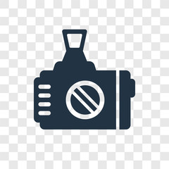 Poster - Photographer vector icon isolated on transparent background, Photographer transparency logo design