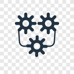 Poster - Process vector icon isolated on transparent background, Process transparency logo design