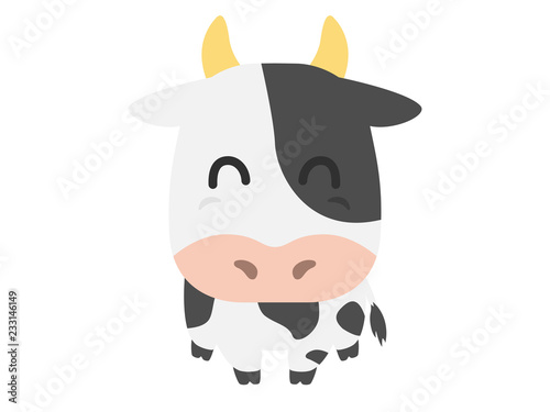 ホルスタインのキャラクターのイラスト Stock Vector Adobe Stock