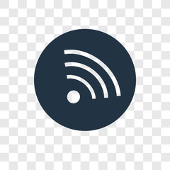Poster - Wifi vector icon isolated on transparent background, Wifi transparency logo design
