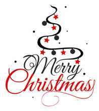 Have Very Merry Christmas And Happy New Year We Wish You Lettering Logo