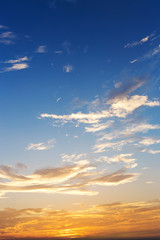 Wall Mural - Beautiful Sunset sky