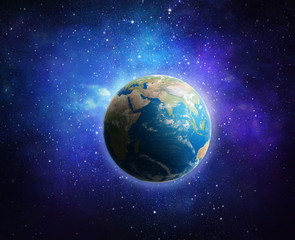 Wall Mural - earth and galaxy.