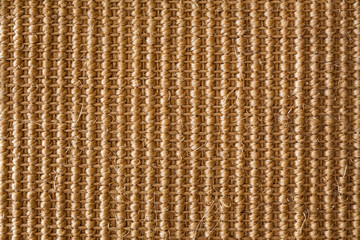 Coarse fabric made of sisal.