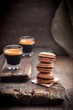 © Foodlovers - Chocolate macarons and espresso