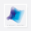 Abstract gradient blurred shape in blue and purple color hues