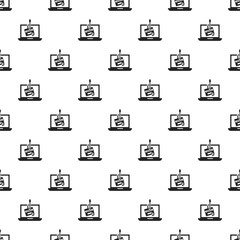 Poster - Laptop phishing pattern seamless vector repeat for any web design
