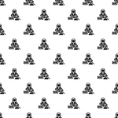 Poster - Give hand pattern seamless vector repeat for any web design