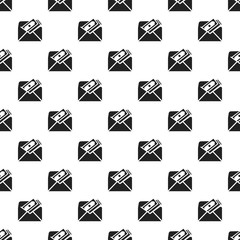 Poster - Envelope bribery money pattern seamless vector repeat for any web design