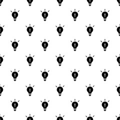 Poster - New idea bulb pattern seamless vector repeat for any web design