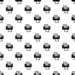 Poster - Modern home printer pattern seamless vector repeat for any web design