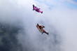 Wingsuti skydiving over Norway