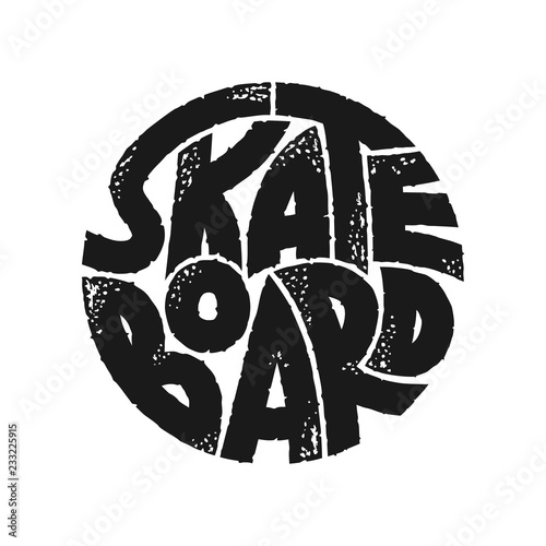 Fotomural Skateboard typography graphics
