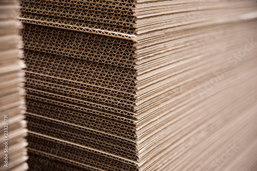 Cuadros en Lienzo Beautiful background with micro corrugated cardboard