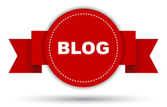 red vector banner blog