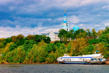 Wall Mural - Valaam Monastery and Ladoga Lake in Karelia in Russia