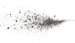 pile dust dirt isolated on white background, with clipping path