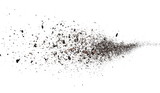 Fototapeta  - pile dust dirt isolated on white background, with clipping path