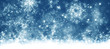 Christmas background, blue sky, stars, banner