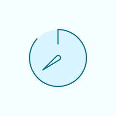 Poster - stopwatch 2 colored line icon. Simple colored element illustration. stopwatch outline symbol design from web icons set