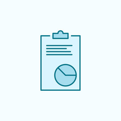 report 2 colored line icon. Simple colored element illustration. report outline symbol design from Scientifics study set