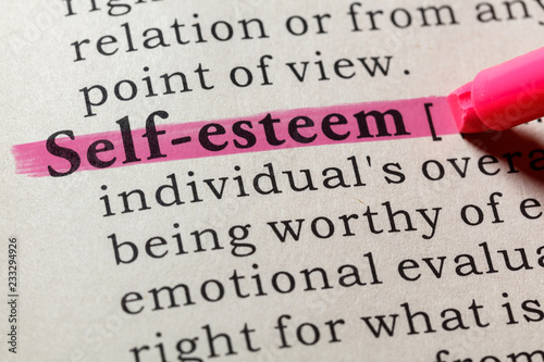 Fotomural definition of self-esteem
