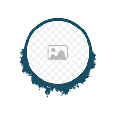 Poster - Modern circle shape or photo frame. Vector graphic design.