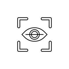 Poster - checking, monitoring, targeting icon. Element of technology icon for mobile concept and web apps. Thin line checking, monitoring, targeting icon can be used for web and mobile