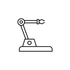 Poster - industrial robot icon. Element of technology icon for mobile concept and web apps. Thin line industrial robot icon can be used for web and mobile