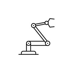 Poster - industrial robot icon. Element of technology icon for mobile concept and web apps. Thin line industrial robot icon can be used for web and mobile