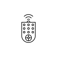 Poster - remote control, remote innovation technology icon. Element of technology icon for mobile concept and web apps. Thin line remote control, remote innovation technology icon
