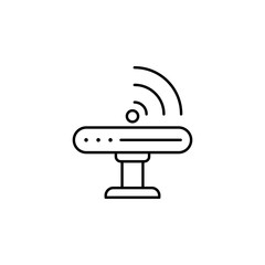 Poster - wifi device, router icon. Element of technology icon for mobile concept and web apps. Thin line wifi device, router icon can be used for web and mobile