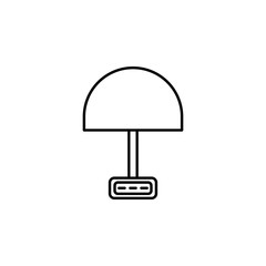 Poster - lamp icon. Element of outline furniture icon. Thin line icon for website design and development, app development. Premium icon