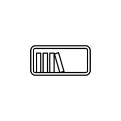 Poster - bookshelf icon. Element of outline furniture icon. Thin line icon for website design and development, app development. Premium icon