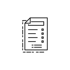 Poster - File, document, editing  icon. Element of editorial design icon. Thin line icon for website design and development, app development. Premium icon