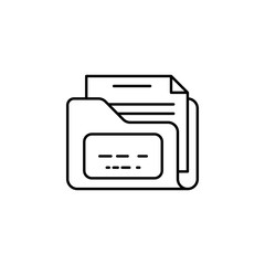 Poster - Save file, document, folder  icon. Element of editorial design icon. Thin line icon for website design and development, app development. Premium icon