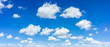 Leinwandbild Motiv Beautiful blue sky and clouds natural background.